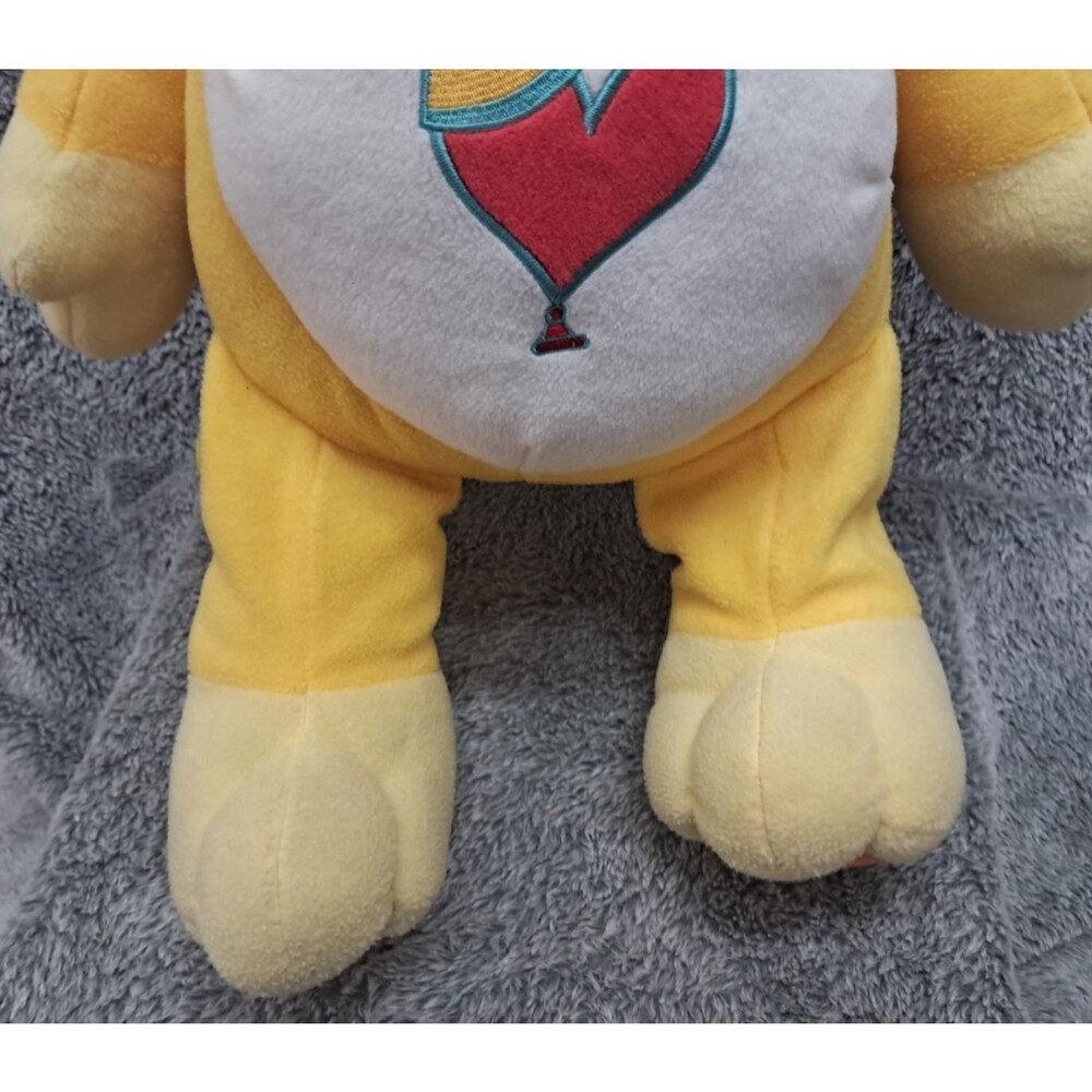 VTG Care Bears Cousins Playful Heart Monkey 2004 Yellow Plush Doll Jumbo 24" Toy - Picture 4 of 13